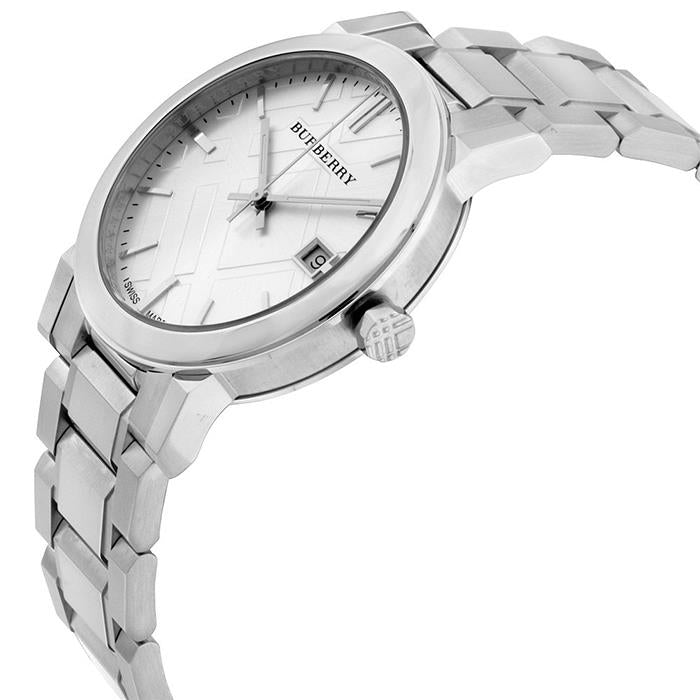 Burberry BU9000 Silbernes Zifferblatt  Edelstahl Unisex Uhr Burberry BU9000 Silbernes Zifferblatt  Edelstahl Unisex Uhr
